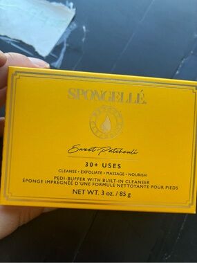 5/$65 Spongelle pedi-buffer in sweet patchouli